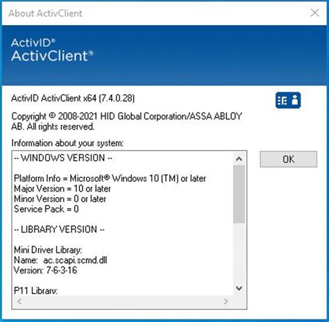 smart card middleware windows 7|Quick Start into ActivID ActivClient .